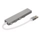 thumbnail image 3 of Hub USB de alta velocidad 1 puerto USB3.0 3 puertos USB2.0 1 puerto de alimentación USB C Hub USB3.0 de 4 puertos Adaptador multipuerto de concentrador USB Gris, 3 of 5