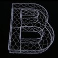 thumbnail image 4 of Romantic Iron Alphabet R Frame Wire Wreath Succulent Pot Wedding Decor, 4 of 6