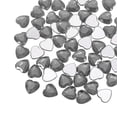 thumbnail image 1 of 60 Pcs Rhinestones de Corazón de Acrílico 12mm Stickers de Gemas de Plástico para Manualidades, Gris Transparente, 1 of 1