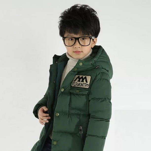 Boys long 2025 down coat