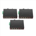 thumbnail image 1 of 3X 5 Ports 100M Industrial Network Switch RJ45 Hub Internet Splitter Switch Plug and Play DIN Rail Type Enhance Switch,3 x Industrial network switch,Black, 1 of 8