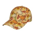 thumbnail image 2 of Baseball Cap, Pumpkin And Sunflower Trucker Hats Women Dad Hat For Workouts - Baseball Hat Adjustable Size, 2 of 2