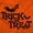 Orange, variant on Happy Halloween Trick or Treat Bats Plus Size Crewneck Graphic Tee Shirt Brisco Brands 2X