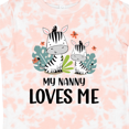 thumbnail image 4 of Inktastic Zebra My Nanny Loves Me Boys or Girls Toddler T-Shirt, 4 of 5