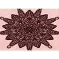 thumbnail image 1 of Ahgly Company Machine Washable Indoor Rectangle Transitional Flamingo Pink Area Rugs, 2' x 4', 1 of 7