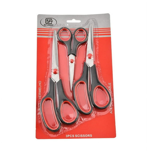 1 Pce Ensemble de Ciseaux Ménagers en Acier Inoxydable Ciseaux Polyvalents pour Usage Intensif Paquet de Ciseaux pour Artisanat à la Maison Couture Tissu Élève du Secondaire/moyen Enseignant Ciseaux Droitier/gaucher Noir