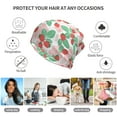 thumbnail image 5 of Disketp Strawberry Slouchy Beanie Hip-Hop Soft Lightweight Running Beanie Adult Hats Chemo Cap for Men Women, 5 of 8