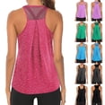 thumbnail image 2 of WTXUE Tank Tops Sleeveless, Scoop Neck Mesh Tank Top Women Racerback Shirts Racerback Tank Yoga Clothes Workout Patchwork, Activewear for Women Purple/Patchwork XXL, 2 of 9
