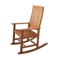 thumbnail image 4 of Northlight 43" Wood Outdoor Patio Rocking Chair - Honey Brown, 4 of 4