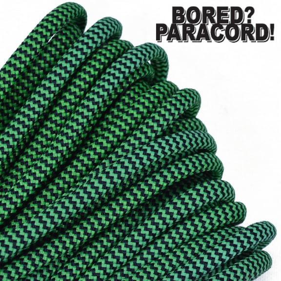 Bored Paracord Brand 550 lb Type III Paracord - Shock Wave 50 Feet