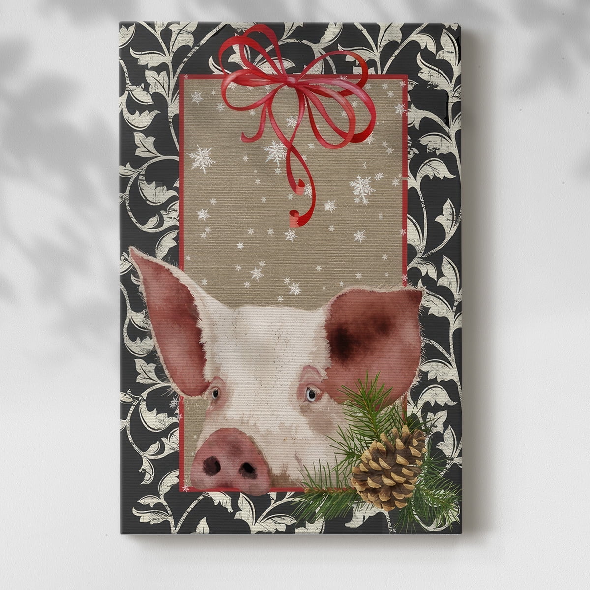County Christmas Farm II- Gallery Wrapped Canvas