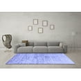 thumbnail image 3 of Ahgly Company Indoor Square Oriental Blue Modern Area Rugs, 5' Square, 3 of 4