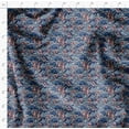 thumbnail image 4 of Soimoi Silky Satin Fabric Material, 1 Yard - 42" Inch Width, Blue - Abstract Print - Soft Shiny Fabric For Dress, Pillowcases, Pajamas, Evening Dress, Diy, 4 of 6