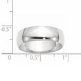 thumbnail image 3 of Primal Gold 14 Karat White Gold 7mm Lightweight Half Round Band Size 11, 3 of 5