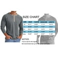 thumbnail image 6 of GENTS BLISS Crew Neck Henley Men Shirts Long Sleeve Shirts for Men Casual Color Block Tops, 6 of 6