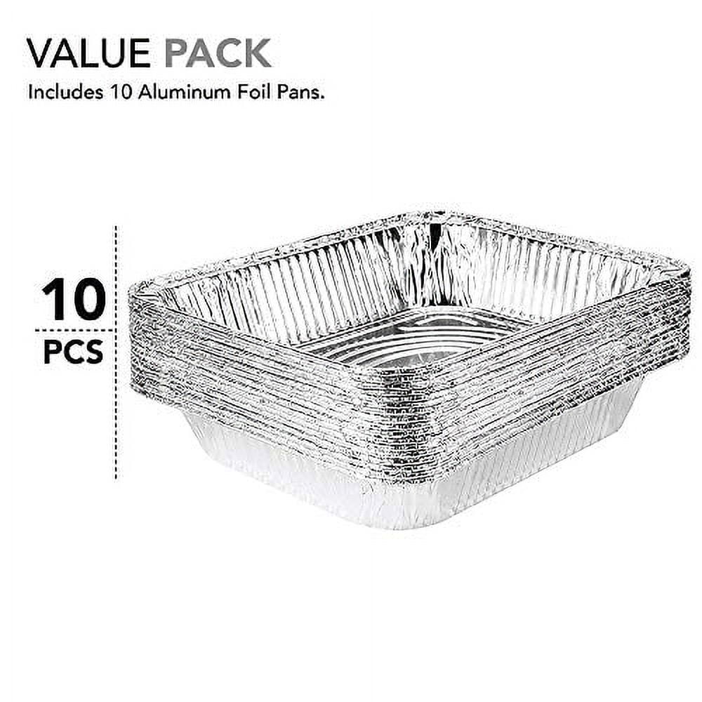 Aluminum Pans 9x13 [45 Pack] Aluminum Foil Pans Trays - Disposable Pans for  Baking, BBQ Grilling, Roasting, Cake Serving Dishes, Catering Supplies,  Steam Table Chafing Pans, Half Size Tin Foil Pan - Yahoo Shopping