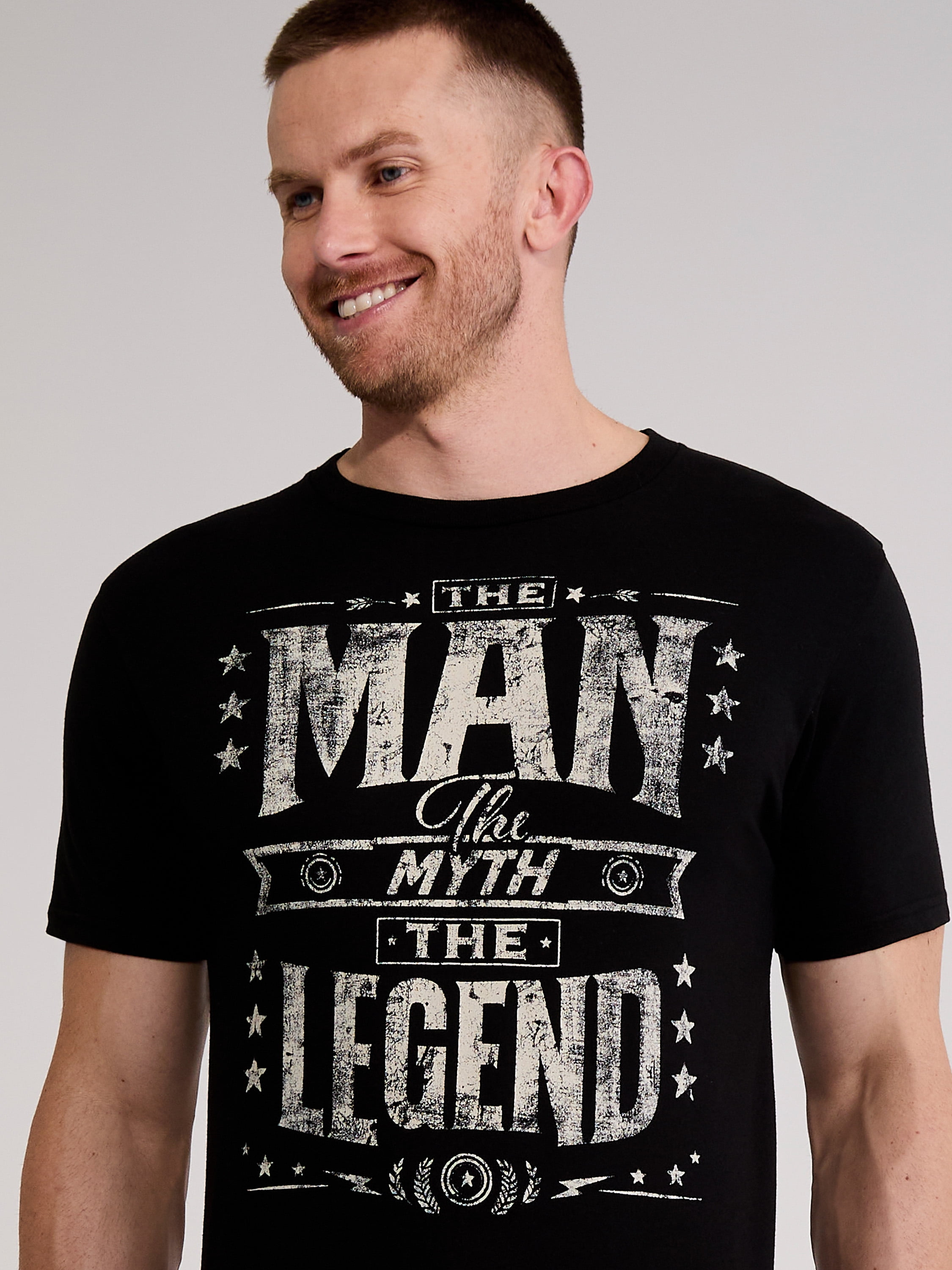 Father's Day Man Myth Legend Men's and Big Men's Graphic Tee from Way to Celebrate, Sizes S-3XL