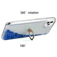 thumbnail image 4 of Kaleidio Case For iPhone 12 Pro Max (6.7") [Waterfall Quicksand] TPU Slim Gel [Ring Stand] Hybrid Skin Cover [Liquid Glitter Blue], 4 of 5