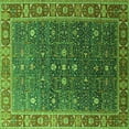 thumbnail image 1 of Ahgly Company Indoor Square Oriental Green Industrial Area Rugs, 4' Square, 1 of 4