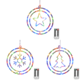 thumbnail image 1 of Luces Anillo Navideña Remotas Cortina Ventana Navidad (estrella Colorida), 1 of 8