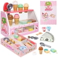 thumbnail image 1 of Set de helados de madera Pretend Play ZJEFUNS, 1 of 6
