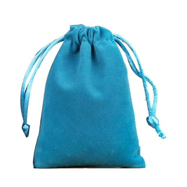 Minnieouse Estuche para joyería Bolsos pequeños con cordón Embalaje Exhibición Goodies Regalos Almacenamiento para teléfonos móviles Ropa, zapatos y accesorios Miscelánea Lago Azul-15*20