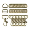 thumbnail image 3 of 50 Uds llavero ganchos giratorios ganchos giratorios llavero con llavero deslizante gancho giratorio a granel Hardware para bolsa de fabricación de, 3 of 8