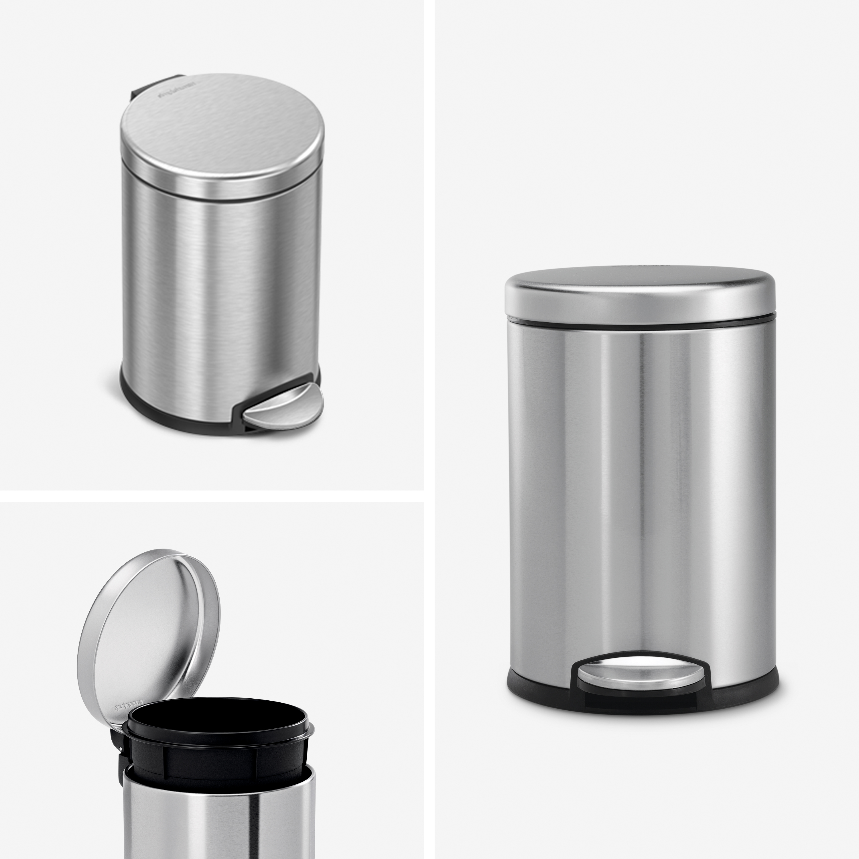 Simplehuman 4.5L Stainless Steel Step Trash Can, Silver photo 8