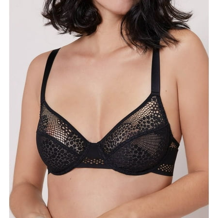 

Women s Implicite 20H319 Urban Sheer Plunge Bra (Black 38E)