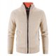 thumbnail image 1 of Suéter grueso de talla grande con forro polar para otoño e invierno, cárdigan de cuello alto, suéter casual coreano, abrigo para hombre, 1 of 5