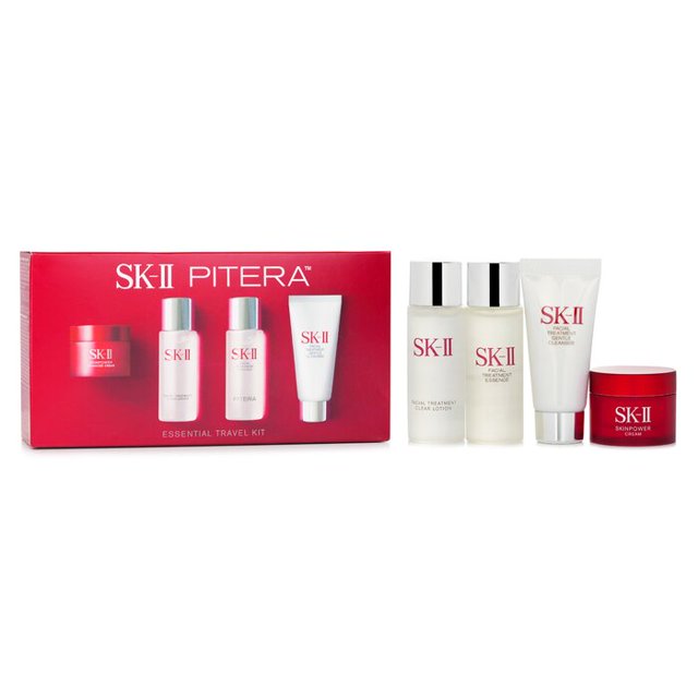 Kit de viaje SK II Skinpower Advanced Cream 15 g loción transparente 30 ml