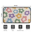 thumbnail image 5 of Colorful Daisy Flower Silhouette Pattern Door Rugs,Washable Non Slip Door Mats Indoor,Decorative Door Mats,Entry Mat Indoor for Entrance,Bedroom,Kitchen,Bathroom,30"x17", 5 of 6