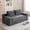 Grey, variant on HAIXIAO 2 in 1 Versatile Foldable Couch Bed in Velvet - High-Density Foam Loveseat with Storage Pockets, for Apartment Office Living Room, No Assembly, Black
