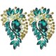 thumbnail image 3 of Broche De Ramillete Broche De Color Broche De Ropa 2 Piezas Ramillete Broche Moda Retro Aleación Exquisita Alfileres Apliques Accesorios De Ropa Verde, 3 of 8