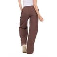 thumbnail image 4 of Forever 21 Women's Nylon Wide Leg Pant with Lace Trim, Sizes XS-XL, 4 of 5