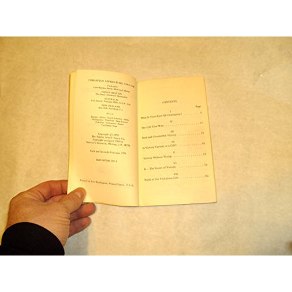 Pre-Owned Victory in Christ (Mass Market Paperback) 0875085334 9780875085333