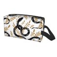 thumbnail image 2 of Goofa Snake Printed Toiletry Bag with Handle,Large Capacity Travel Makeup Cosmetic Bag for Women, Carry on Airport Airline Compliant Bag, 2 of 9