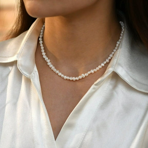 Baroque FreshWater Pearl Beaded Necklace - Shanali Jewelry