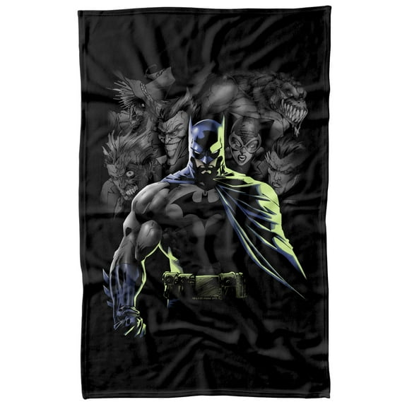 Batman Villains Unleashed Fleece Blanket 36' x 58',Villains Unleashed