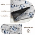 thumbnail image 5 of Sailboats Large Area Rugs 6x9 ft Summer Blue Boat Seagull Wood Grain Washable Rug Non Slip Indoor Carpet Absorbent Floor Mat for Living Room Bedroom Dining Room, 5 of 9
