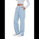thumbnail image 3 of Pantalones Bóxer A Rayas para Mujer, de Algodón, para Estar en Casa, Informales, A Cuadros, Estilo Y2K, con Bolsillos Azul M, 3 of 10