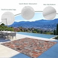 thumbnail image 3 of Red Brick Wall Outdoor Rug for Patio/Deck/Porch, Non-Slip Large Area Rug 5 x 7 Ft, Vintage Farmhouse Stone Rocks Geometric Print Indoor Outdoor Rugs Washable Area Rugs, Camping Rug Carpet Runner, 3 of 8