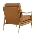 thumbnail image 5 of Modway Langford Vegan Leather Accent Armchair in Tan Walnut, 5 of 10