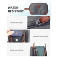 thumbnail image 2 of WANDF Large Toiletry Bag for Men,Toiletry Bag Travel with 10 Securing Band,Water-Resistant Wide Opening Dopp Kit Shave Bag with Wet Pocket,Cosmetic Organizer Makeup Bag(Gray-A), 2 of 9
