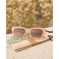 thumbnail image 2 of Adela Beige Cat-Eye Polarized Sunglasses, Recycled Plastic Frame, Gradient Brown Lens, 100% UVA/UVB, Eco-Friendly Sunglasses by Blue Planet, 2 of 7