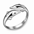 thumbnail image 1 of Rings Women Lovely Dolphin Adjustable Finger Opening, 1 of 2