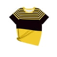 thumbnail image 6 of Womens T Shirt Short Sleeve Crew Neck Basic Color Block Tee Tops Spring Summer Tops Trendy Business Causal Outfits Work Blouses, 6 of 6