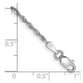 thumbnail image 2 of 14k White Gold 1.84mm Sparkle-Cut Quadruple Rope Chain Ankle Bracelet 10 Inch Anklet for Women and Men, 2 of 2