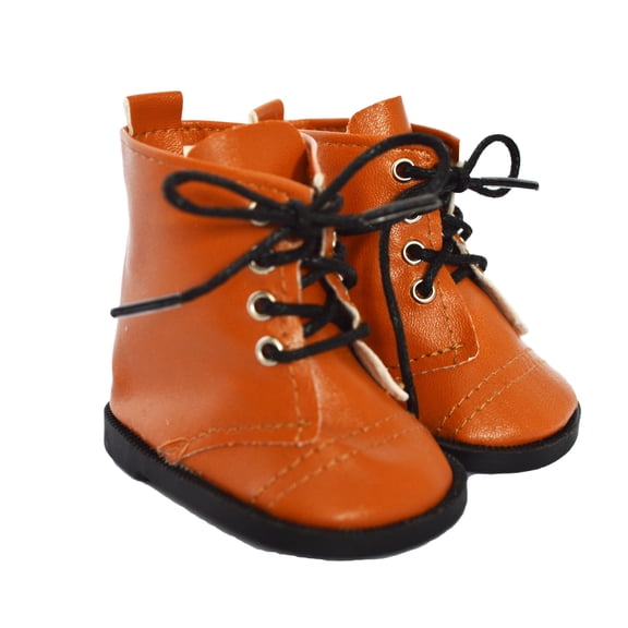 18 Inch Doll Boots- Modern Brown Boots Fits 18 Inch Girl and Boy Dolls