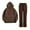 Brown, variant on NMMUED Sweat Set for Women Tracksuit for Women Hoodie and Sweatpants Set for Women Fall Outfits Jogger Sets for Women 2 Piece, Beige L